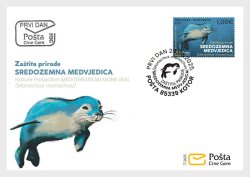 Montenegro 2025 Nature Protection Mediterranean Monk Seal FDC