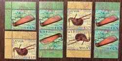 Latvia 2014 Europa CEPT Old Musical Instruments Full Set of stamps tete-beches booklet pair MNH