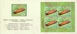 Latvia 2014 Europa CEPT Old Musical Instruments Special minisheet in exhibition booklet Essen MNH