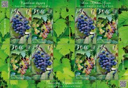 Kyrgyzstan 2025 Uzun-Akhmat Grape Sheetlet with labels MNH
