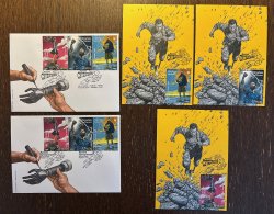 Ukraine 2025 Country of Supermen Full set of FDC's and Maxicards