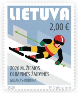 Lithuania 2026 Olympic games Milan Cortina Olympics Stamp MNH
