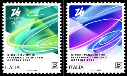 Italy 2026 Olympic games Milan Cortina Olympics Set of 2 stamps MNH