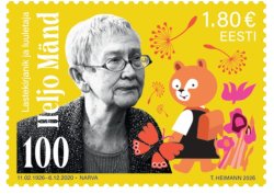 Estonia 2026 Heljo Mänd Children's writer and poet Stamp MNH