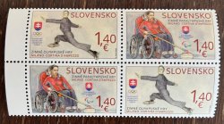 Slovakia 2026 Olympic and Paralympic Games in Milan and Cortina Olympics Block of 2 sets 2x2 MNH