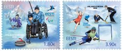 Estonia 2026 Olympic and Paralympic games Milano Cortina Olympics Set of 2 stamps MNH
