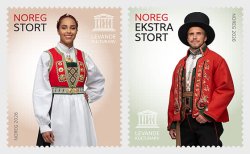Norway 2026 Folk Costumes UNESCO Set of 2 stamps MNH