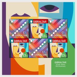 Gibraltar Great Britain 2026 Europa CEPT 70 ann Joint issue Sheetlet MNH