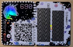 Austria 2019 Unicorn Crypto stamp with label Block MNH 