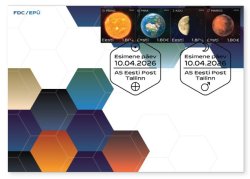Estonia 2026 Space Planets and the Sun Set of 4 stamps FDC