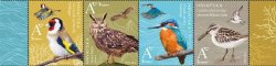 Croatia 2022 Forest birds Birdpex Set of 4 stamps in strip MNH
