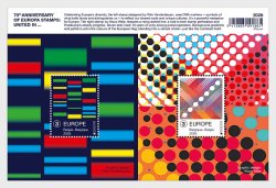 Belgium 2026 Europa CEPT 70 ann Set of 2 stamps in block MNH