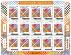 Andorra France 2026 Europa CEPT 70 ann Joint issue Sheetlet MNH