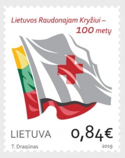 Lithuania 2019 Red Cross National 100 ann Stamp MNH