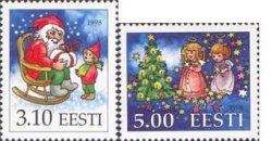 Estonia 1998 Christmas Set of 2 stamps MNH