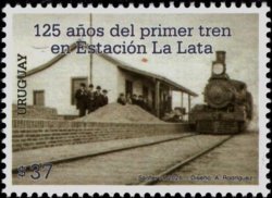 Uruguay 2026 Train at La Lata Station 125 ann Stamp MNH