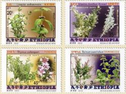 Ethiopia 2012 Medicinal herbs set of 4 stamps