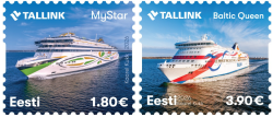 Estonia 2026 Ships Ferries Baltic giants Set of 2 stamps MNH