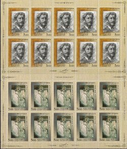 Russia 2006 150th of the artist Mikhail Vrubel Set of 2 sheetlets MNH