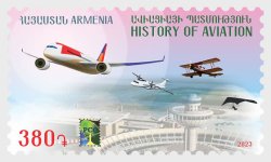 Armenia 2023 Aviation history RSS Joint issue Stamp MNH