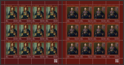 Russia 2021 WWII Portraits of the Marshals of Victory Zhukov Rokossovsky Set of 2 sheetlets **