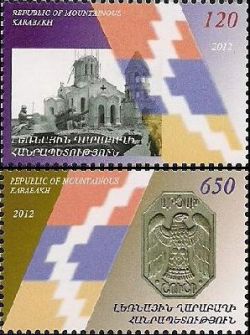 Mountain Karabakh Artsakh 2012 20th anniversary of the liberation of Shushi Set of 2 stamps mint