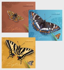 Croatia 2023 Fauna Insects Butterflies Set of 3 booklets MNH