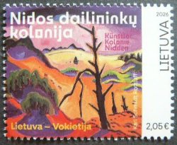 Lithuania 2026 Nida Artists Colony Painting Joint Germany Stamp MNH