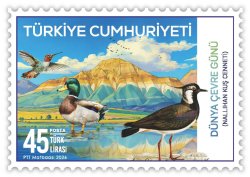 Turkey 2026 WORLD ENVIRONMENT DAY Birds Landscape Stamp MNH