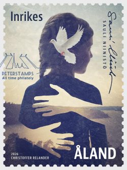 Aland Finland 2026 My Aland President Sauli Niinisto Dove of Peace Children Stamp MNH
