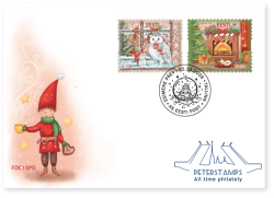 Estonia 2026 Christmas Set of 2 stamps FDC