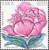 Estonia Estland Estonie 2011 Flowers of Estonia Peony stamp MNH
