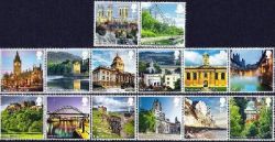 UK. Attractions (issue II). 2 strips/6st + strip/2st