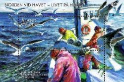 Aland Islands Åland Finland 2012 "Life at Sea" joint issue the Nordic countries block mint