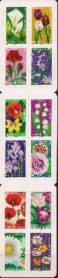France 2012 "Tell me about it with flowers!" set of 12 stamps in booklet