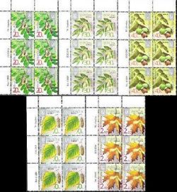 Ukraine. Definitive VIII. Acacia, fraxinus, walnut, birch, maple. Issue II. Set 5 sheetl/6st