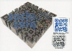 Russia. XXII Olympic Winter Games in Sochi 2014. QR-code. Maxicard "Moskow 101000"