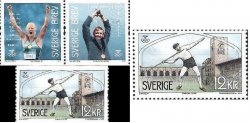 Sweden 2012 Olympic champions Stockholm Olympics 1912 100 ann full set of 4 stamps MNH