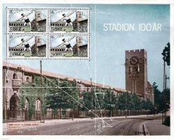Sweden 2012 The most popular Olympic champions of Sweden. Eric Lemming. 100 years of the Olympic Stadium in Stockholm. Numbered post block of 4 st.