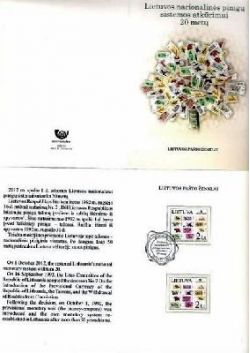 Lithuania Lituanie Litauen 2012 The 20th anniversary of the restoration of an independent monetary system RARE booklet