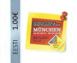 Estonia 2013 International Philatelic exhibition "Internationale Briefmarkenborse - München 2013" stamp mint