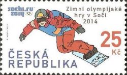 Czech Republic 2014 XXII Olympic Winter Games in Sochi Olympics Snowboard Stamp MNH