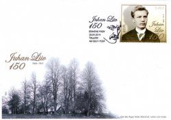 Estonia. Juhan Liiv,150 years since the birth of the Estonian poet and writer. FDC