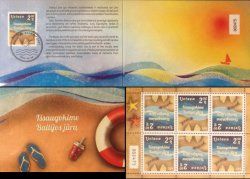 Lithuania Litauen 2014 Protection of the Baltic Sea limited edition numbered block in booklet MNH