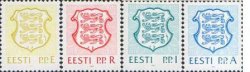 Estonia Estland Estonie 1992 Definitive issue State Coat of Arms E R I A set of 4 stamps MNH