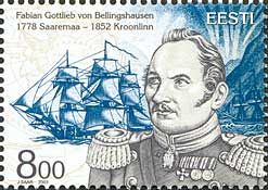 Estonia 2003 Fabian Gottlieb von Bellingshausen (discoverer of the Antarctic) 225th anniversary of birth Stamp MNH