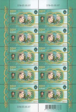 Estonia Estland 2007 Europa CEPT Centenary of Scouting Sheetlet mint