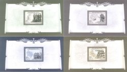 Russia. First World War 1914-1918. Set of 4 bl from small circulation booklet.