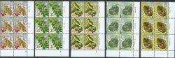 Ukraine. Definitives. Trees. Re-circulation (micro text 2015). 5 sets of 6 stamps