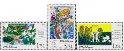Moldova. International Day for Protection of Children. Children's drawings. Set of 3 stamps